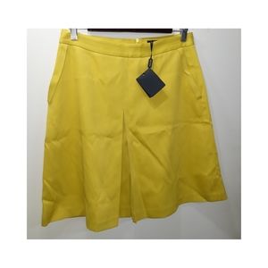 Massimo Dutti Chartreuse Skirt